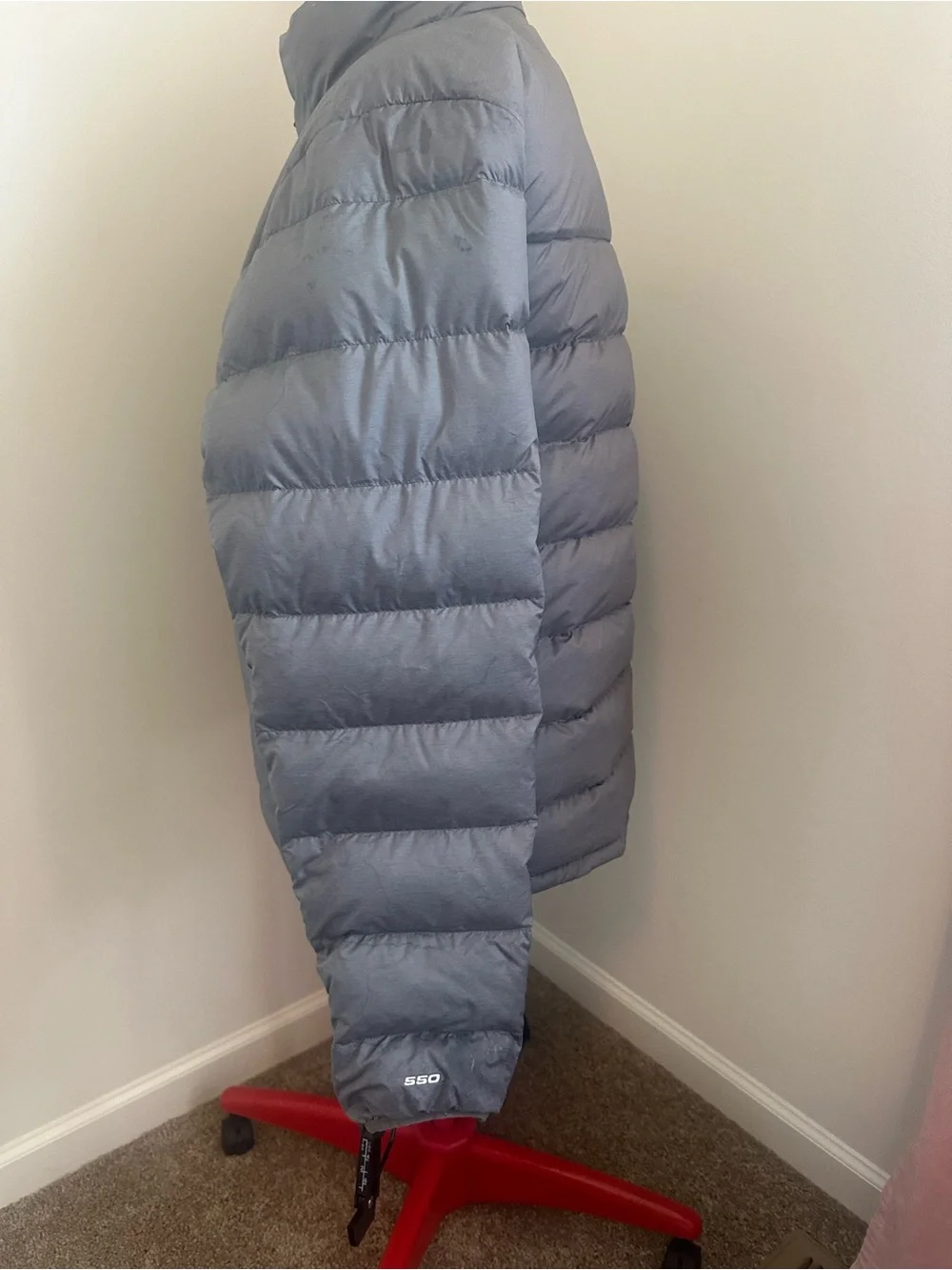The North Face Aconcagua 550 Down Fill Jacket Men's Gray Size L
